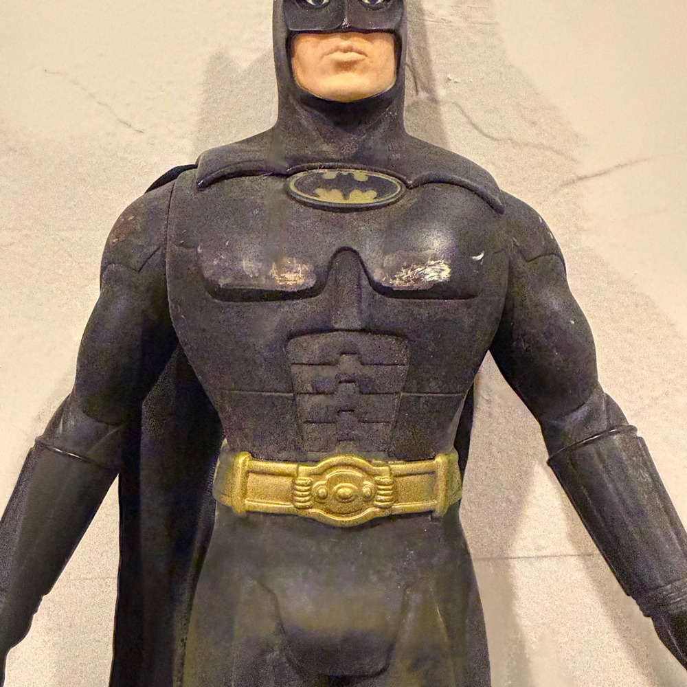 Vintage Batman Action Figure 12 Inch Tall Dark Knight Collectible Toy - Picture 4 of 8